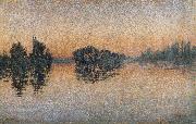 Paul Signac sunset herblay oil on canvas